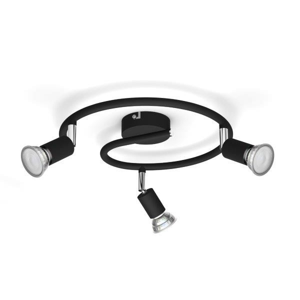 Philips 8719514465251 Limbali Přisazené stropní svítidlo | GU10 | Černá