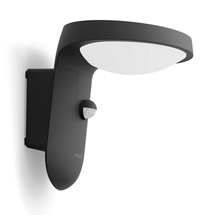 Philips 8719514476950 Tyla LED Nástěnné venkovní světlo | Přírodní bílá | Černá | 1,2W