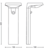 Philips 8719514476899 Tyla LED Zahradní sloupkové světlo | Přírodní bílá | Černá | 9W