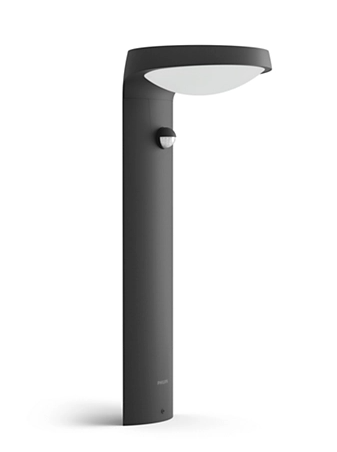Philips 8719514476974 Tyla LED Zahradní sloupkové světlo | Přírodní bílá | Černá | 1,2W