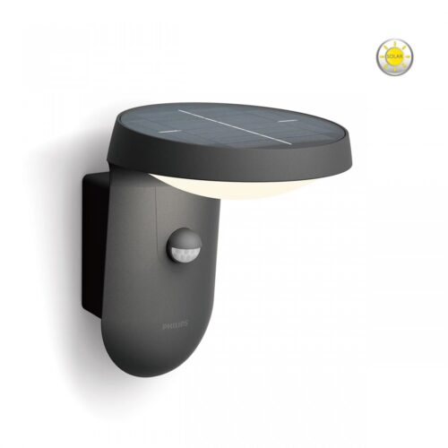 Philips 8719514476912 Tyla LED Nástěnné venkovní světlo | Teplá bílá | Černá | 1,2W
