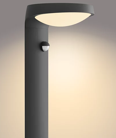Philips 8719514476936 Tyla LED Zahradní sloupkové světlo | Teplá bílá | Černá | 1,2W