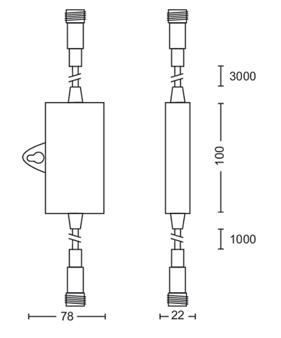 Philips 8719514477070 Gardenlink Venkovní světlo s čidlem | Černá