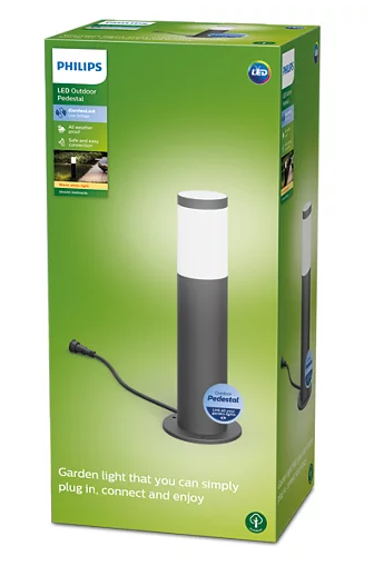 Philips 8719514477131 Gardenlink LED Zahradní sloupkové světlo | Teplá bílá | Černá | 6W