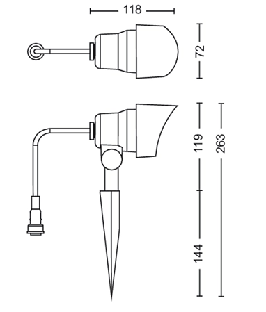 Philips 8719514477216 Gardenlink LED Zahradní sloupkové světlo | Teplá bílá | Černá | 24W | 3