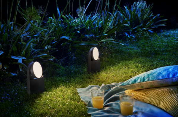 Philips 8719514477292 Mimosa LED Zahradní sloupkové světlo | Teplá bílá | Černá | 7W