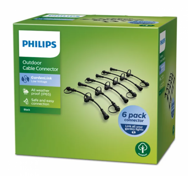 Philips 8719514477339 Konektor Gardenlink Venkovní svítidlo | Černá