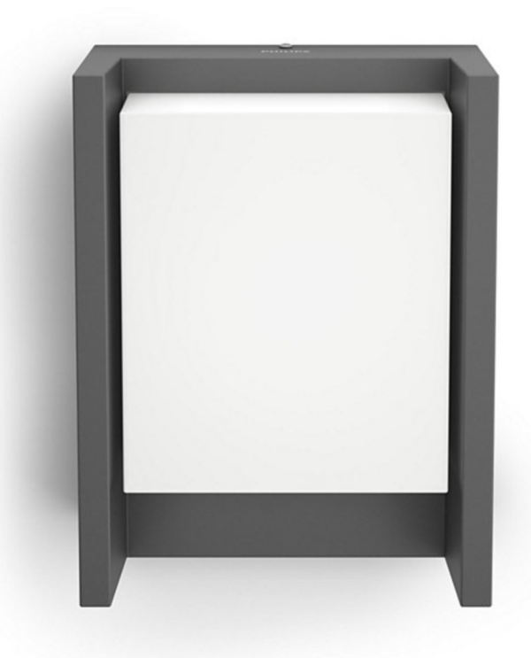 Philips 8719514490222 Arbour LED Nástěnné venkovní světlo | Teplá bílá | Černá | 3,8W