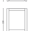 Philips 8719514490222 Arbour LED Nástěnné venkovní světlo | Teplá bílá | Černá | 3,8W