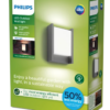 Philips 8719514490222 Arbour LED Nástěnné venkovní světlo | Teplá bílá | Černá | 3,8W