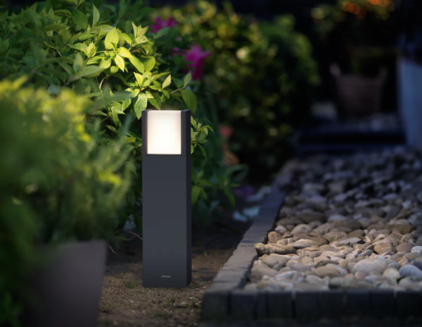 Philips 8719514490246 Arbour LED Zahradní sloupkové světlo | Teplá bílá | Černá | 3,8W