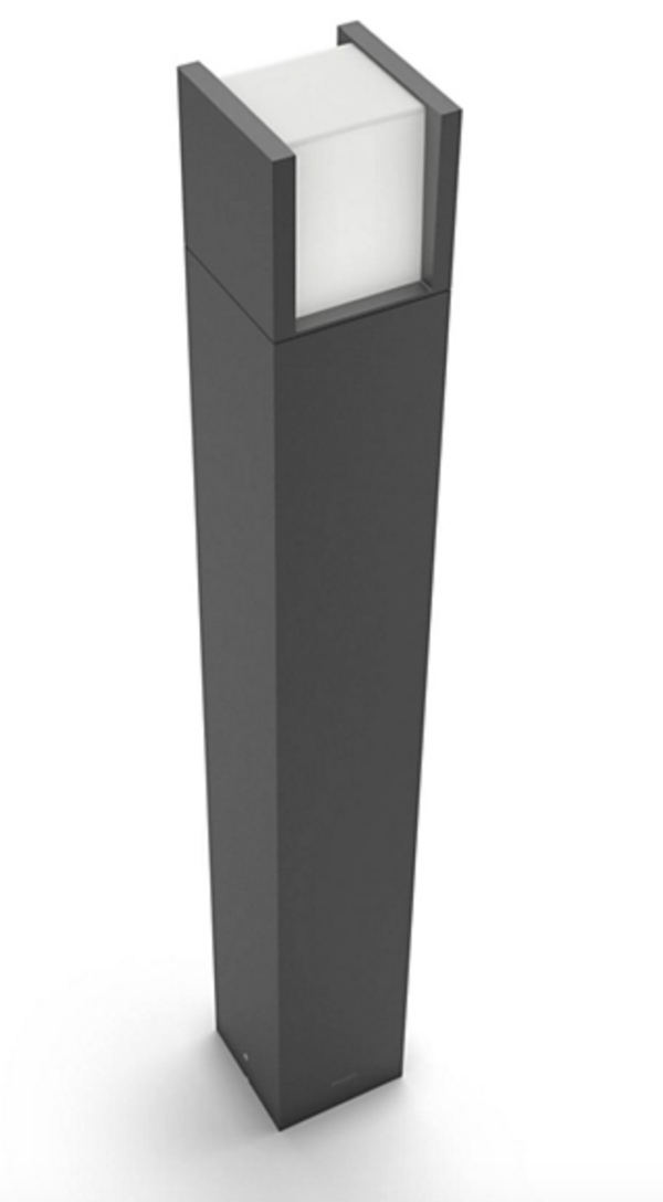 Philips 8719514490260 Arbour LED Zahradní sloupkové světlo | Teplá bílá | Černá | 3,8W