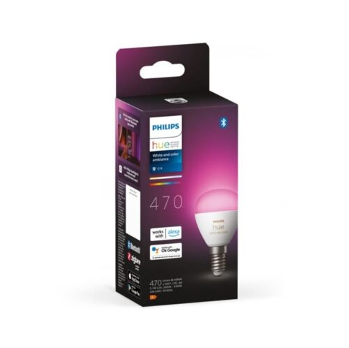 Philips Hue 8719514491229 Smart LED Smart žárovka E14 | RGB | Variabilní | 5,1W | Bílá