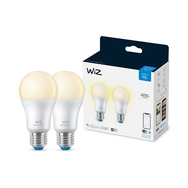 WiZ 8719514550070 Dimmable Smart LED žárovka | E27 | Teplá bílá | 8W