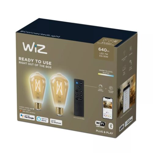Philips 8719514550155 Smart LED Smart žárovka E27 | Variabilní | 7W | Žlutá
