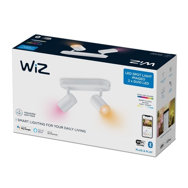 WiZ 8719514551893 Colors Smart LED bodové svítidlo | RGB | Variabilní | 10W | Bílá