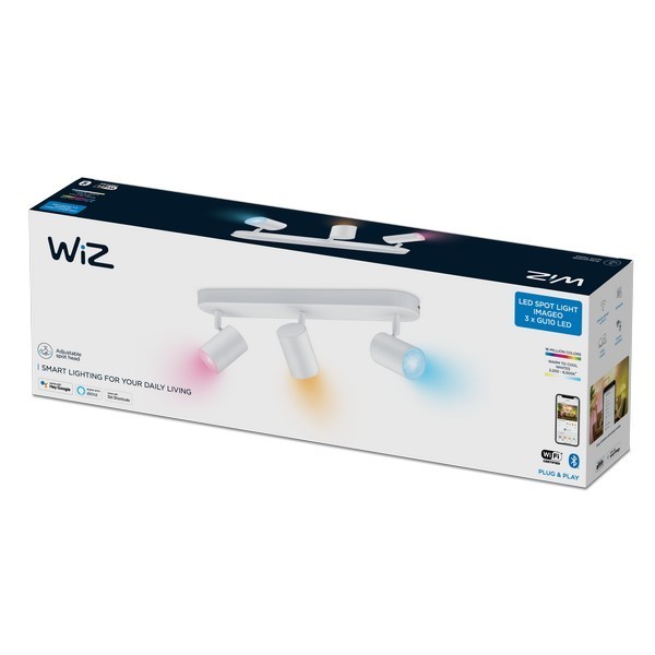 WiZ 8719514551916 Colors Smart LED bodové svítidlo | RGB | Variabilní | 1,5W | Bílá