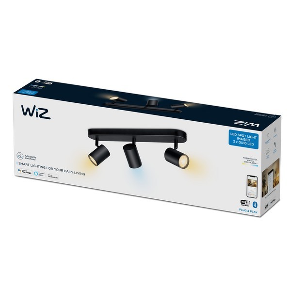 WiZ 8719514551855 Tunable Smart LED bodové svítidlo | Variabilní | 1,5W | Černá