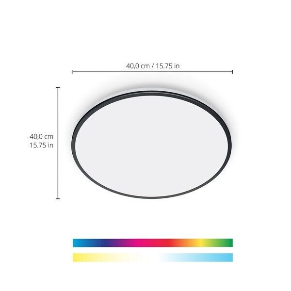 WiZ 8719514554290 Tunable Smart LED Přisazené stropní svítidlo | Variabilní | 21W | Černá