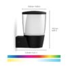Philips 8720169071254 Elpas Smart LED Nástěnné venkovní světlo | Variabilní | 8,5W | Černá