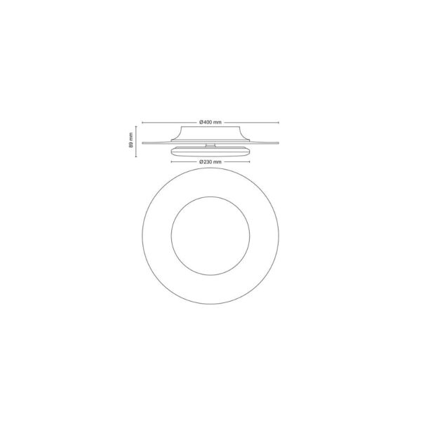 Philips 8720169195233 Garnet LED Přisazené stropní svítidlo | Přírodní bílá | 30W | Černá | 3
