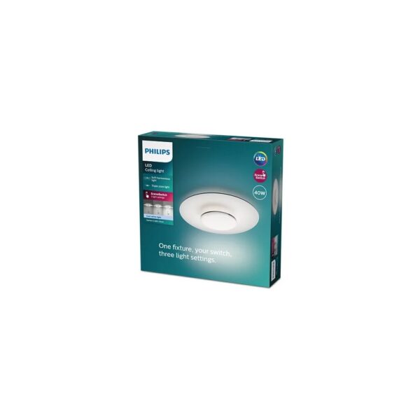 Philips 8720169195318 Garnet LED Přisazené stropní svítidlo | Přírodní bílá | 40W | Černá