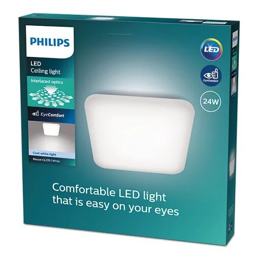 Philips 8720169195516 Mauwe LED Přisazené stropní svítidlo | Přírodní bílá | 24W | Bílá