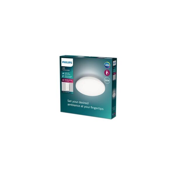 Philips 8720169196117 Garnet LED Přisazené stropní svítidlo | Variabilní | 24W | Bílá