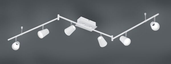 Trio 873110631 Narcos LED bodové svítidlo | Teplá bílá | 6x4W | Bílá