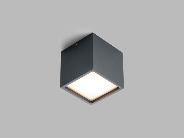 LED2 5111134 Cube LED Stropní venkovní světlo | Teplá bílá | Černá | 12W