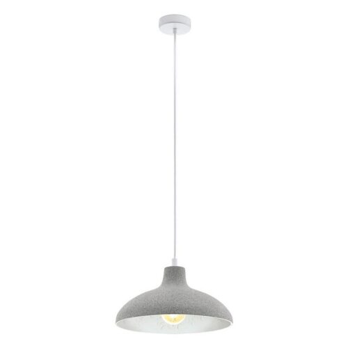 Eglo 90049486 Barrowby Lustr | E27 | Bílá | Šedá