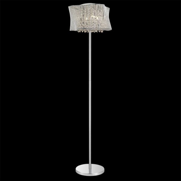 LUXERA 91046107 Zonda Stojací lampa | G9 | Chrom | Kov