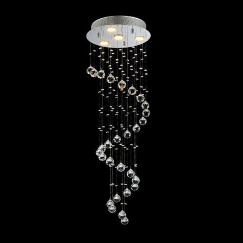 LUXERA 91062410 Coil Lustr | GU10 | Kov | Stříbrná