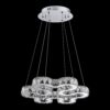 LUXERA 91062422 Strada LED Křišťálový lustr | Teplá bílá | 30=2700lmW | Kov