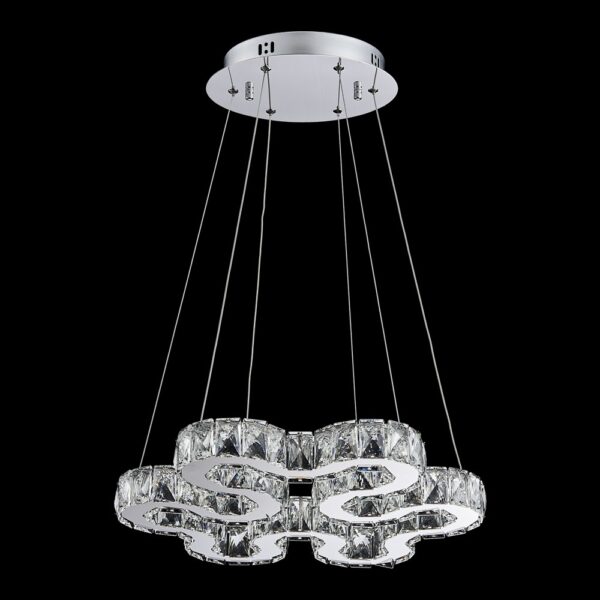 LUXERA 91062422 Strada LED Křišťálový lustr | Teplá bílá | 30=2700lmW | Kov