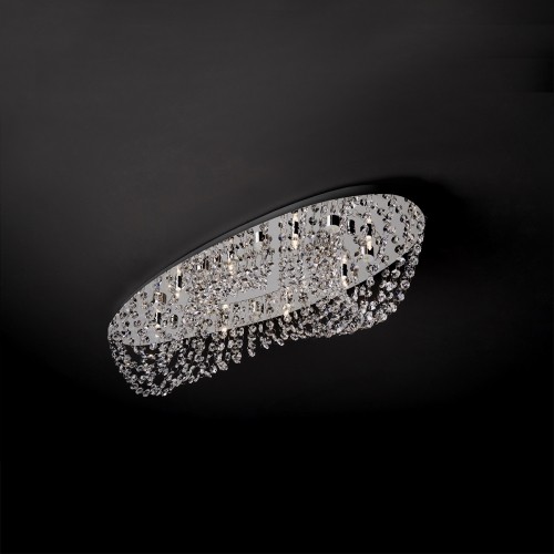 LUXERA 91069046 Elipthon Stropní svítidlo | G9 | Chrom | Kov