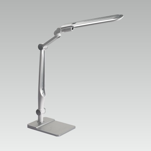 PREZENT 92031208 Mentor LED Stolní lampička | Variabilní | 9W | Bílá | Kov | Stříbrná