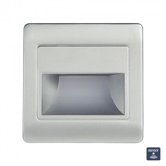 EMITHOR 94070402 Step Light Net LED Vnitřní osvětlení | Přírodní bílá | 1,5=120lmW | Kov | Stříbrná