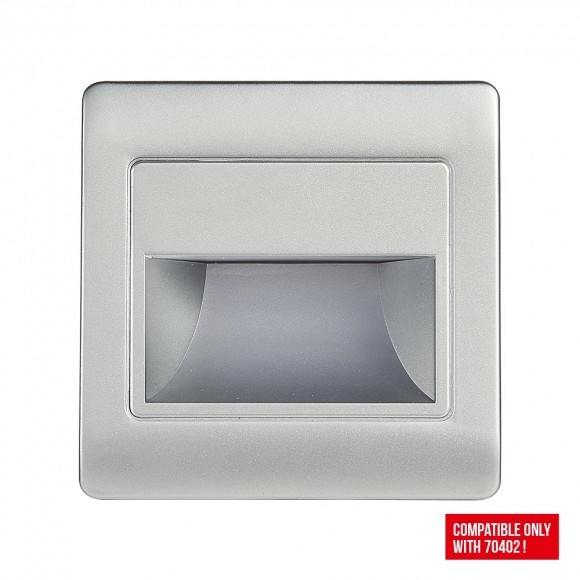 EMITHOR 94070403 Step Light Net LED Vnitřní osvětlení | Přírodní bílá | 1,5=120lmW | Kov | Stříbrná