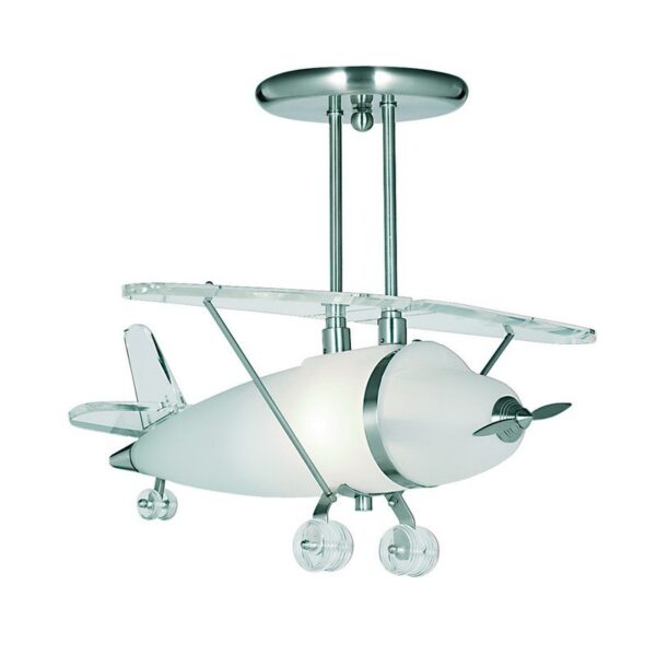 Searchlight 96000737 Novelty Lustr | E27 | Kov | Stříbrná