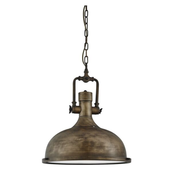 Searchlight 96001322BG Industrial Pendants Lustr | E27 | Barevný kov | Černá | Zlatá