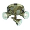 Searchlight 96001543AB Focus Stropní svítidlo | GU10 | Barevný kov | Mosaz
