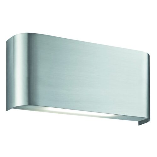 Searchlight 96001953SS Wall LED nástěnní svítidlo | Teplá bílá | 10=600lmW | Kov | Stříbrná