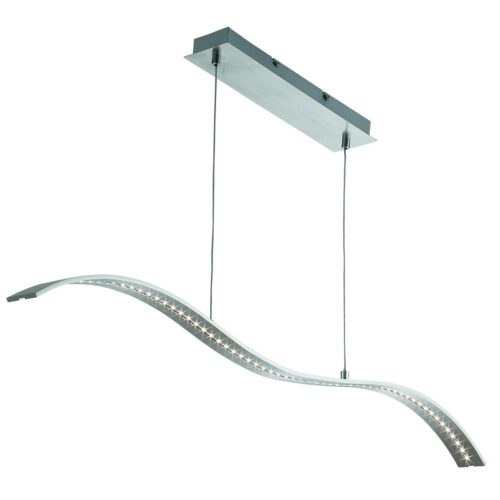 Searchlight 96002076SS LED stropní svítidlo | Teplá bílá | 10=800lmW | Kov | Stříbrná