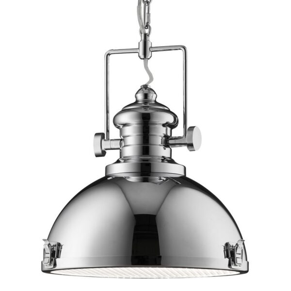 Searchlight 96002297CC Industrial Pendants Lustr | E27 | Chrom | Kov