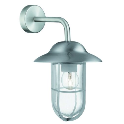 Searchlight 96003291SS Lanterns Nástěnné svítidlo | E27 | Kov | Stříbrná