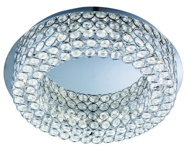 Searchlight 96004291-54CC LED stropní svítidlo | Přírodní bílá | 27=1530lmW | Chrom | Kov