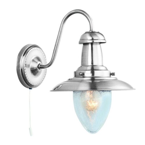 Searchlight 96005331-1SS Nástěnné svítidlo | E27 | Kov | Stříbrná