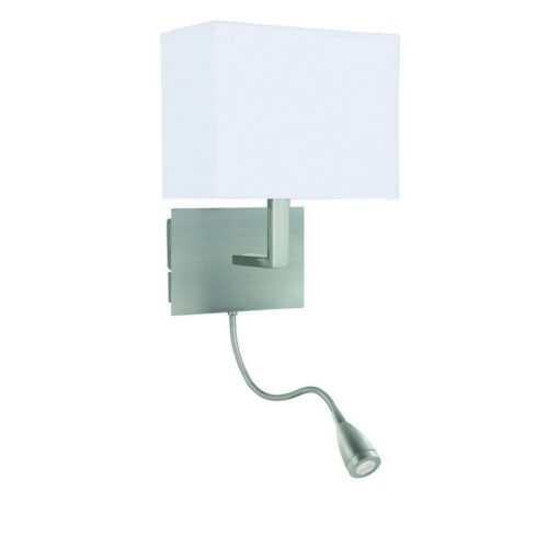 Searchlight 96006519SS Wall LED nástěnní svítidlo | Studená bílá | Kov | Stříbrná