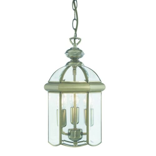 Searchlight 96007133AB Lanterns Lustr | E14 | Barevný kov | Mosaz